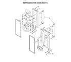 Maytag MFI2269DRE00 refrigerator door parts diagram