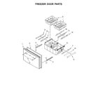 Maytag MFI2269DRM00 freezer door parts diagram