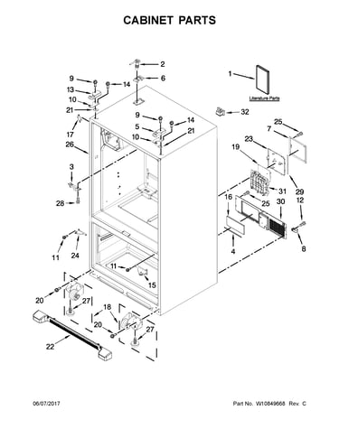 Cabinet parts
