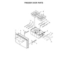 Maytag MFI2269DRM01 freezer door parts diagram