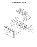 Freezer door parts