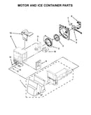 Motor and ice container parts