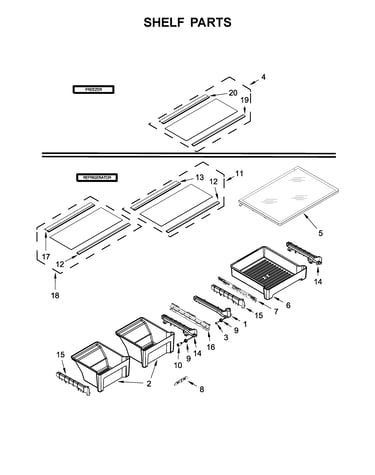 Shelf parts