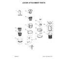 KitchenAid KSM1JA0 juicer attachment parts diagram