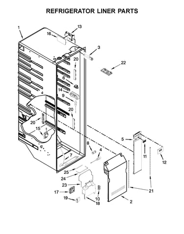 Refrigerator liner parts