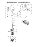 Motor and ice container parts