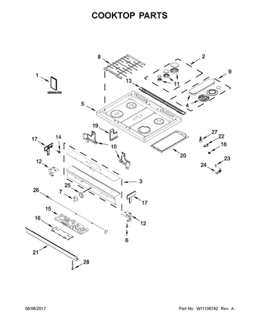Cooktop parts