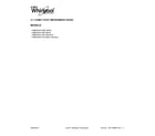 Whirlpool YWMH53521HZ0 cover sheet diagram