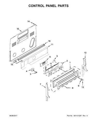 Control panel parts