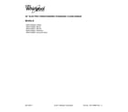 Whirlpool WFE515S0EB1 cover sheet diagram