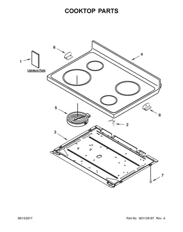 Cooktop parts