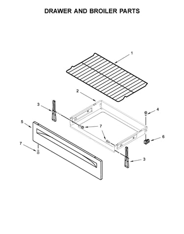 Drawer and broiler parts