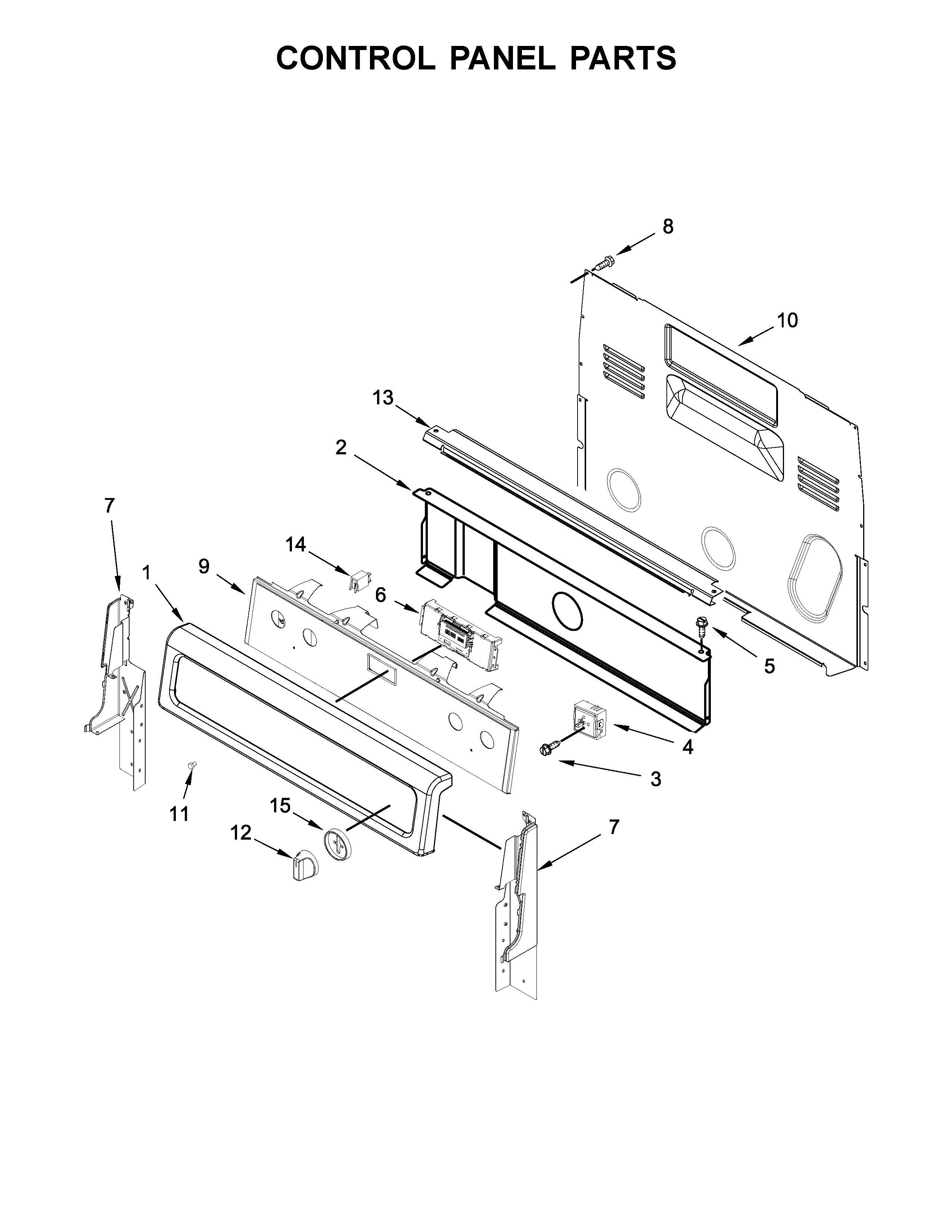 Control panel parts