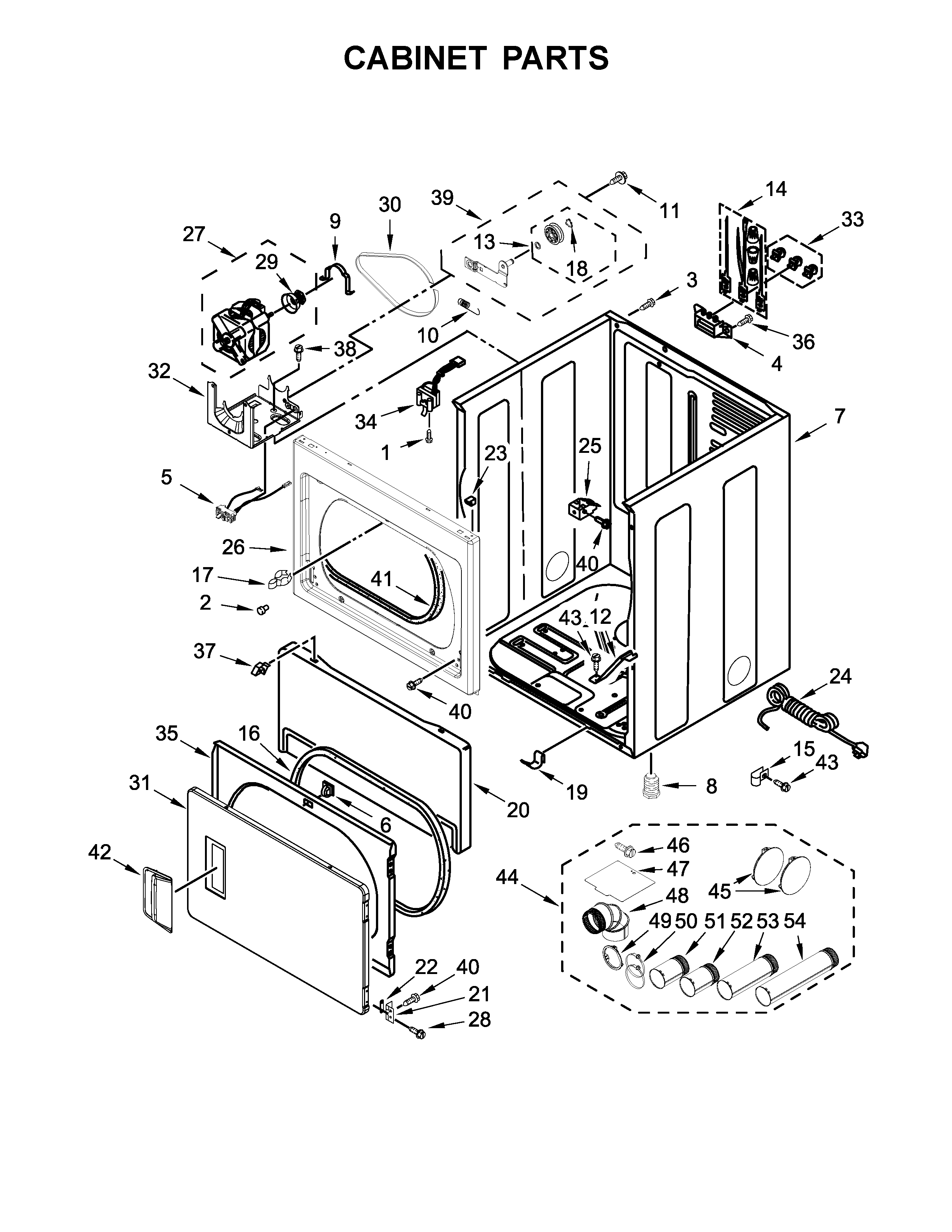 Cabinet parts