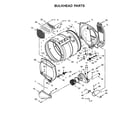 Maytag MGDP475EW0 bulkhead parts diagram