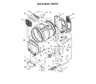 Maytag YMEDP475EW0 bulkhead parts diagram