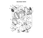Maytag MEDB765FW0 bulkhead parts diagram