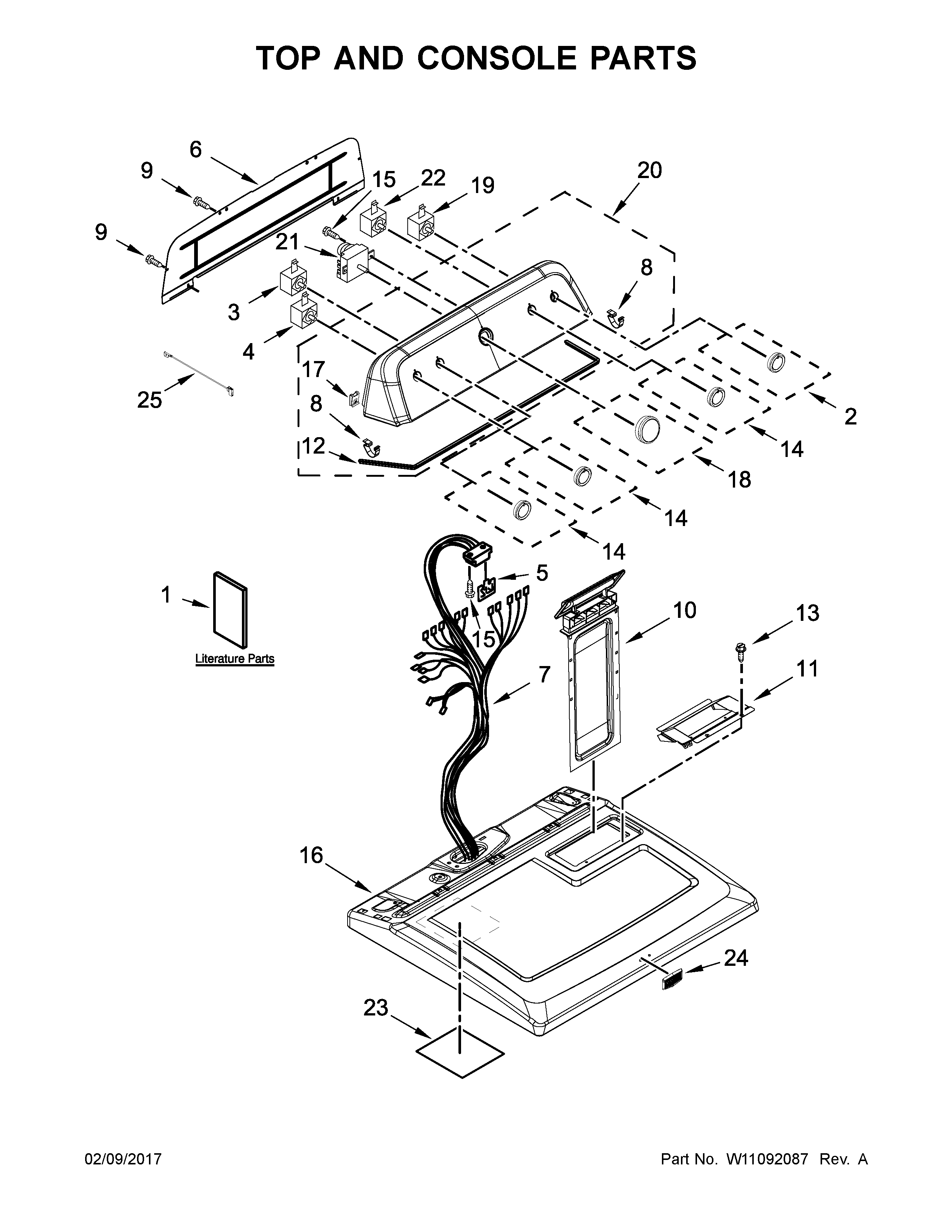 TOP AND CONSOLE PARTS