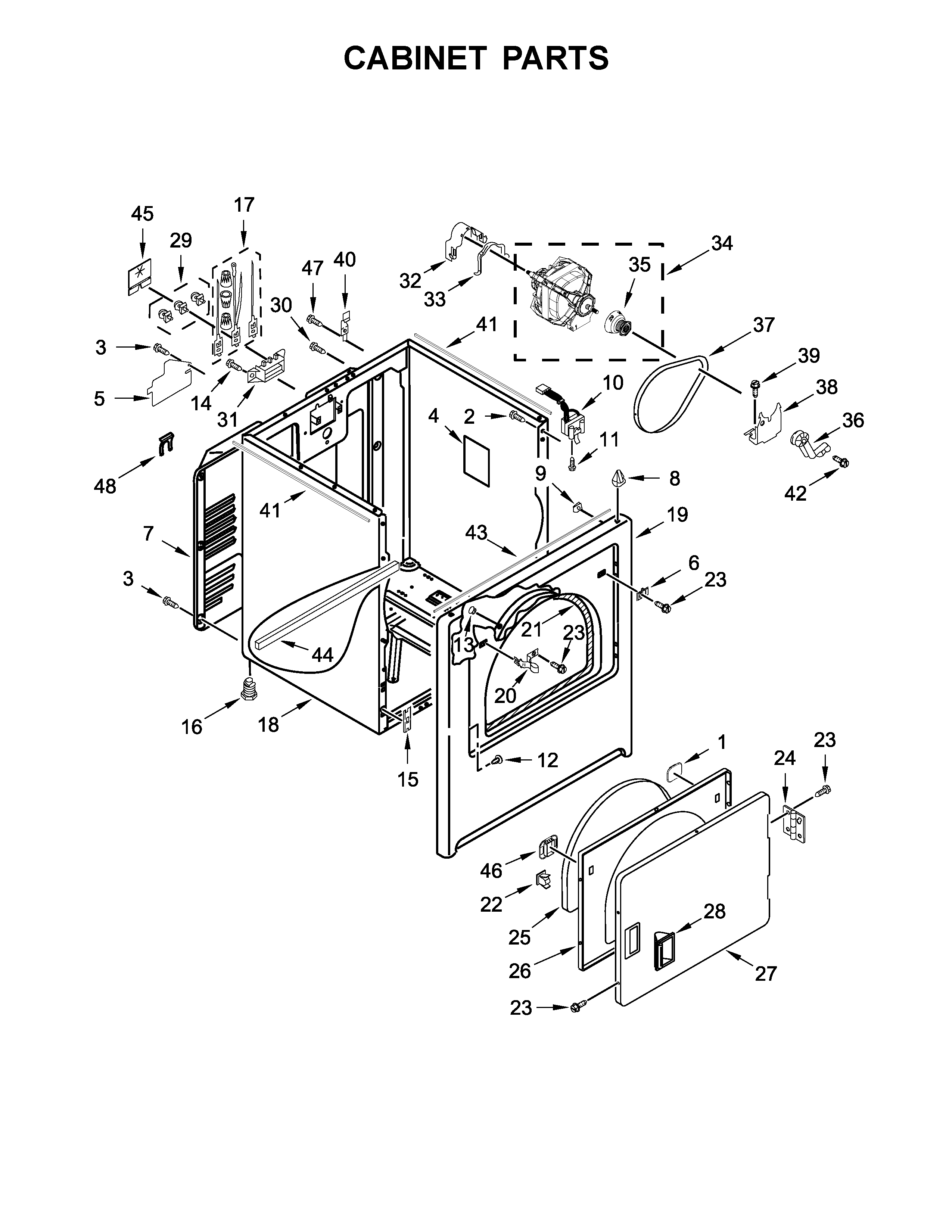 CABINET PARTS