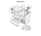 Maytag 4KMEDX505BW1 cabinet parts diagram