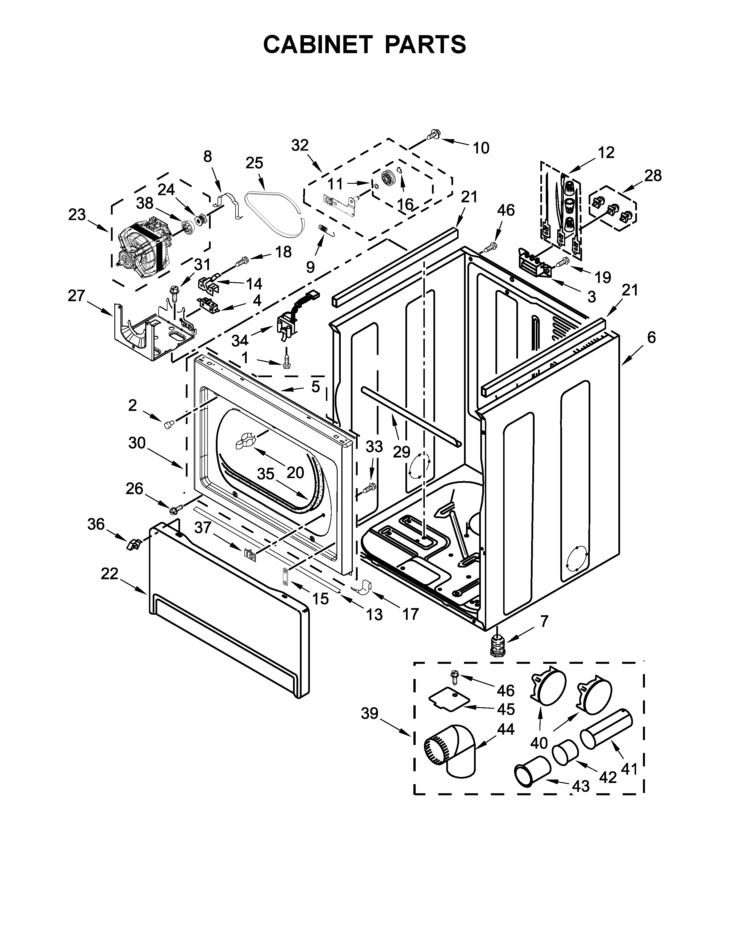 Cabinet parts