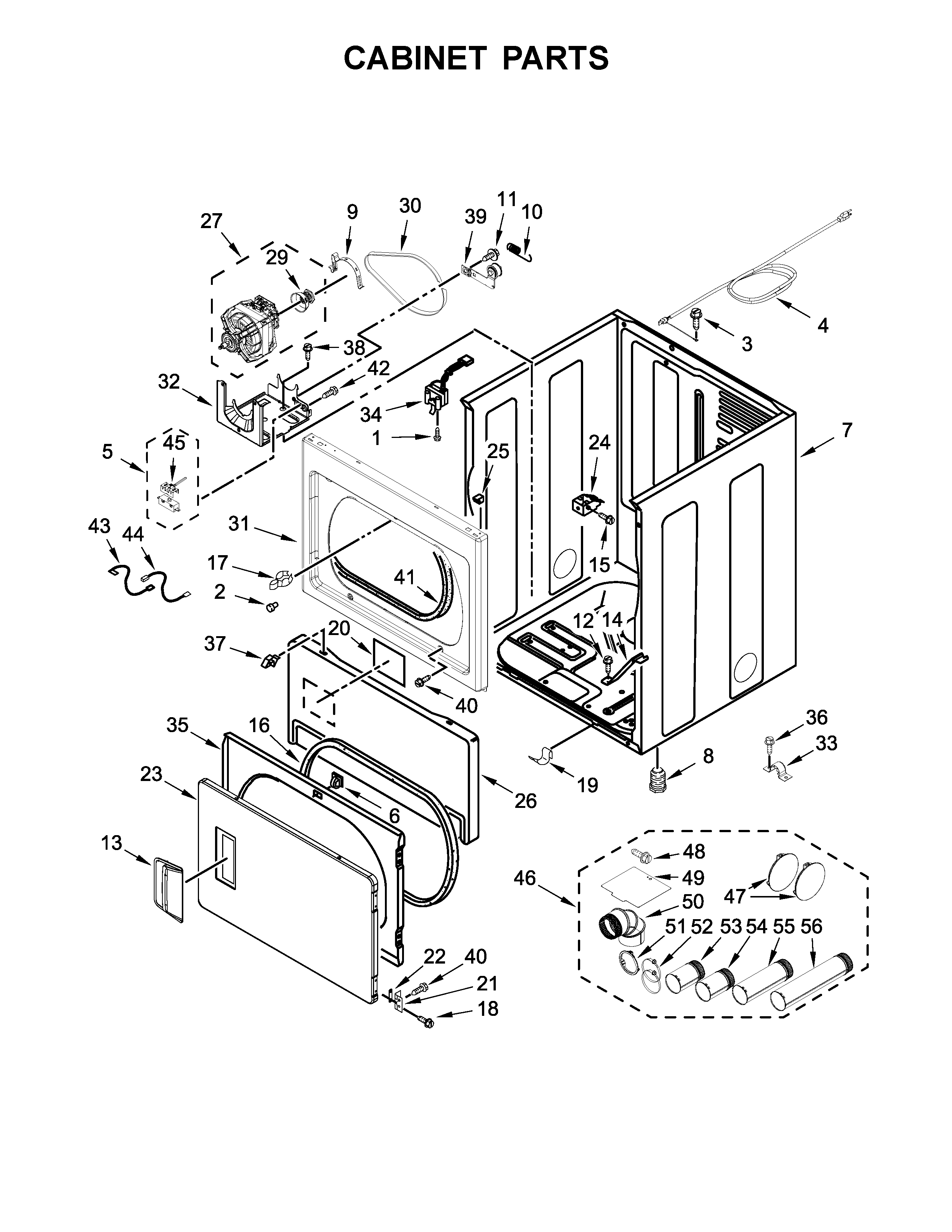 Cabinet parts