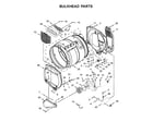 Maytag MGDP575GW0 bulkhead parts diagram