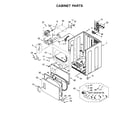 Maytag YMEDP575GW0 cabinet parts diagram