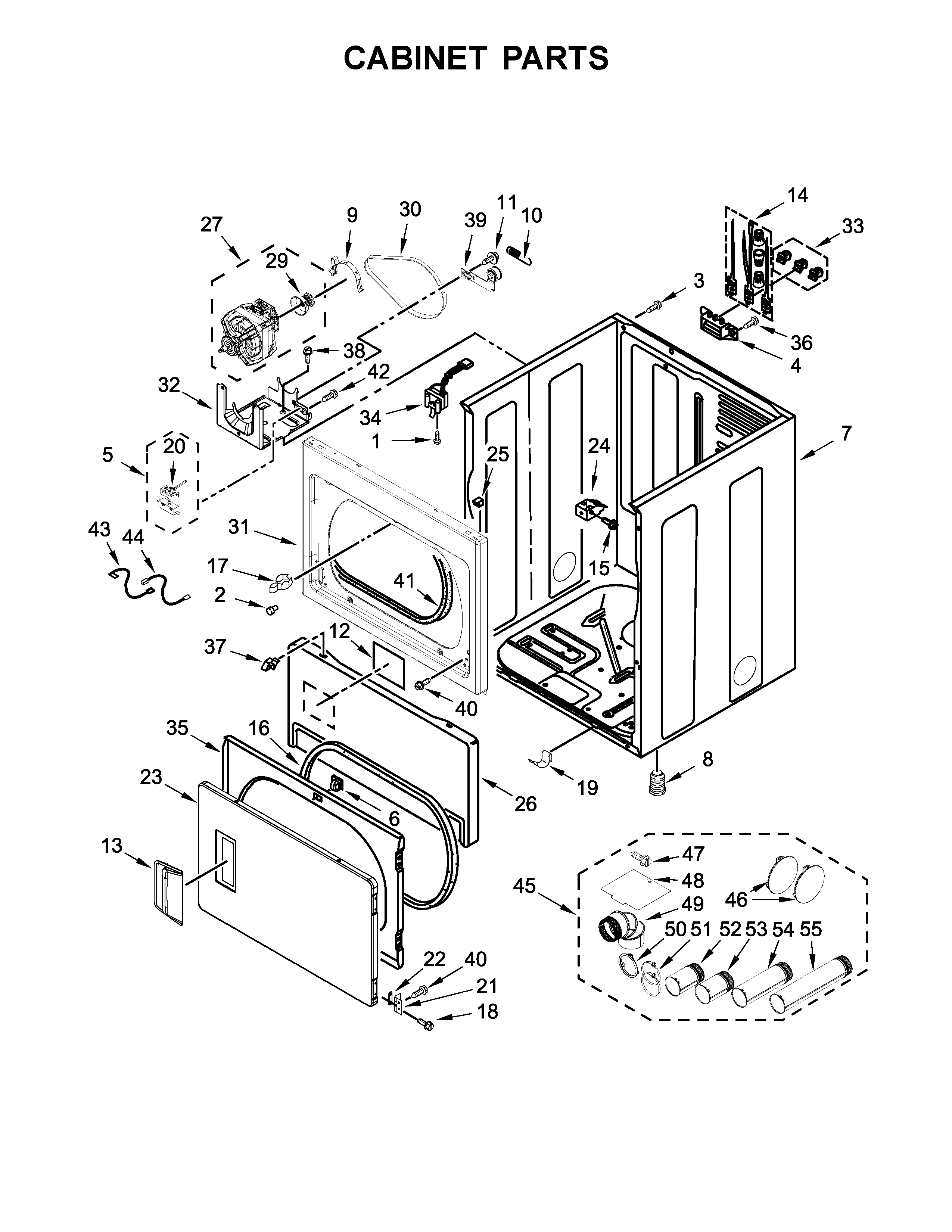 Cabinet parts