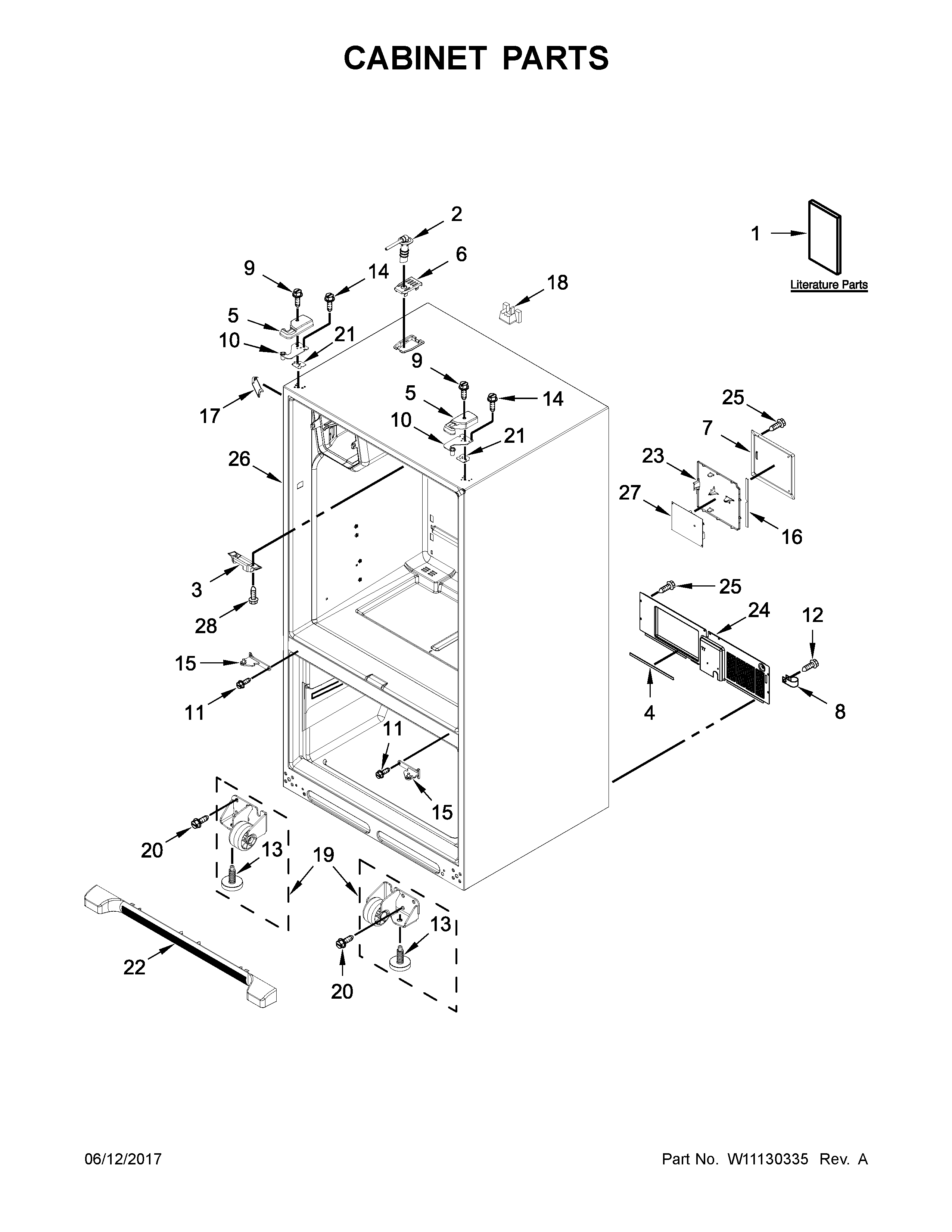 Cabinet parts