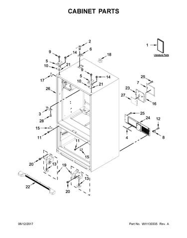 Cabinet parts