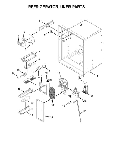 Refrigerator liner parts