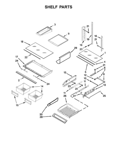 Shelf parts
