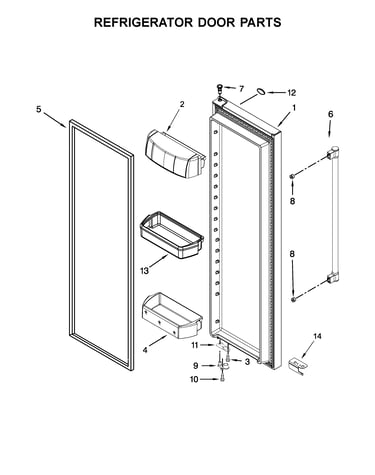 Refrigerator door parts