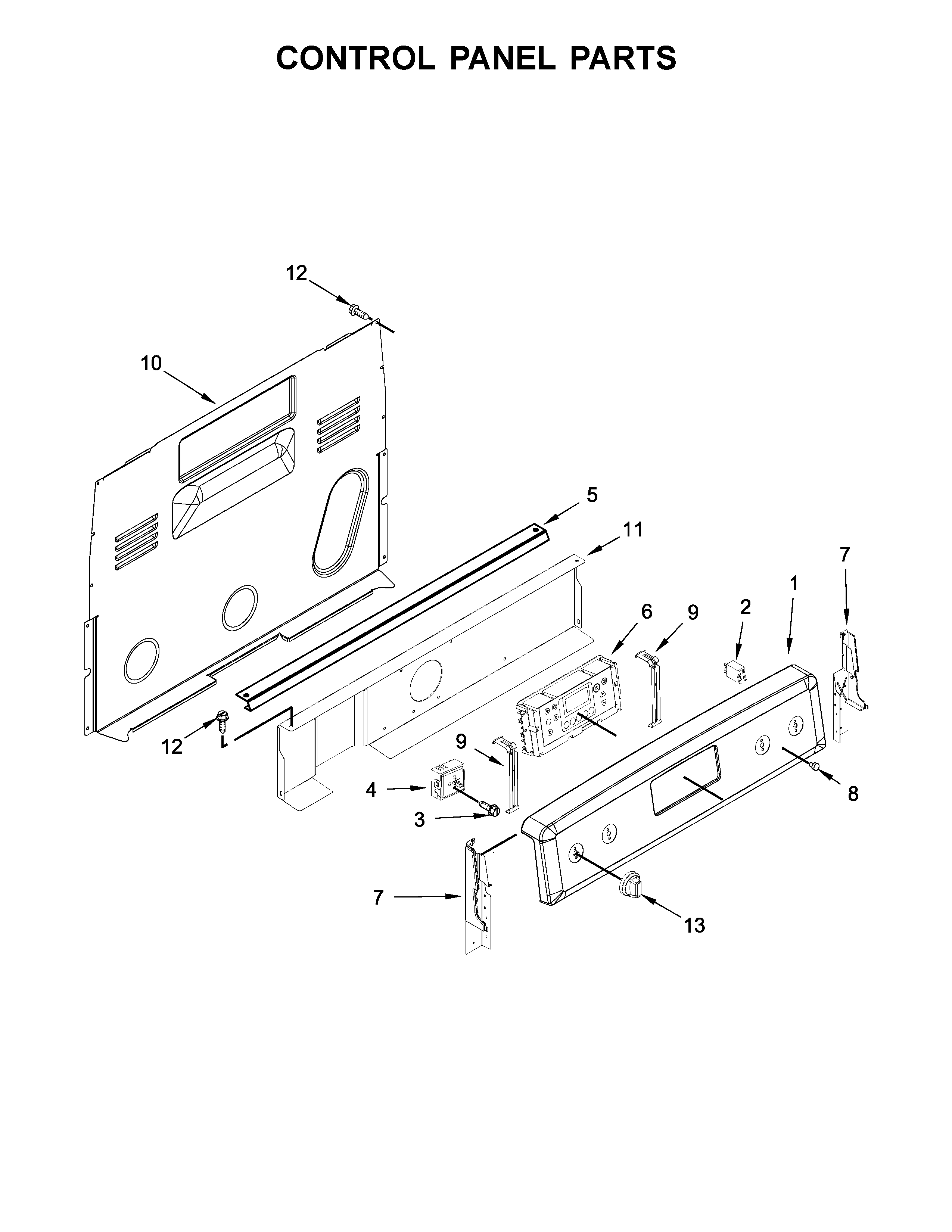 CONTROL PANEL PARTS