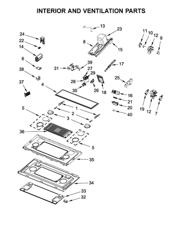 Interior and ventilation parts