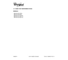 Whirlpool WMH73521CE3 cover sheet diagram