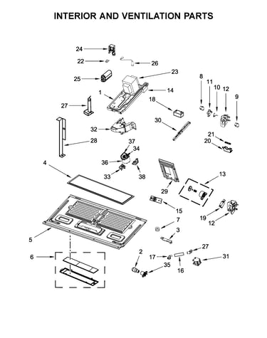 Interior and ventilation parts