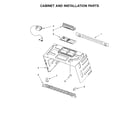 Whirlpool WMH73521CB3 cabinet and installation parts diagram