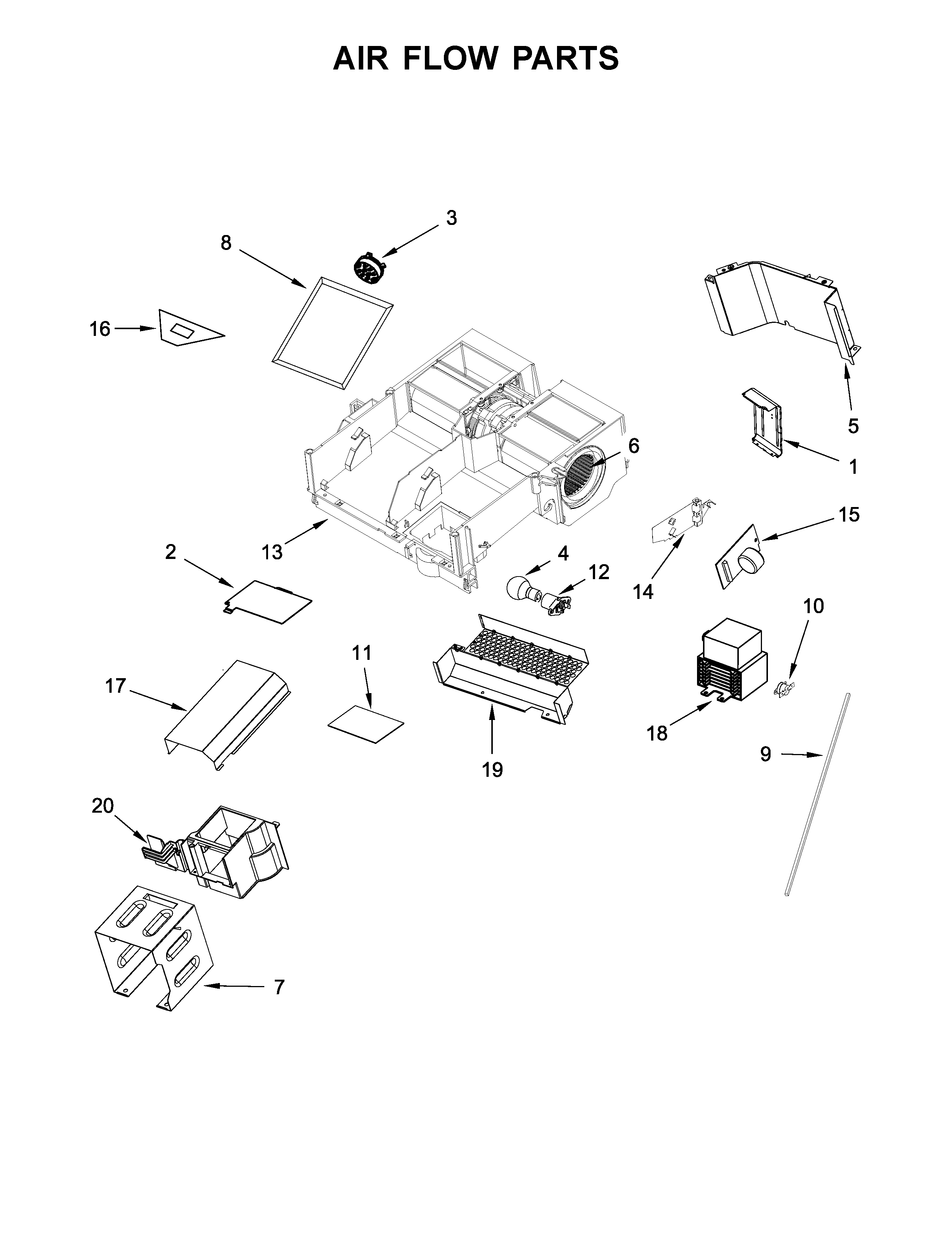 Air flow parts