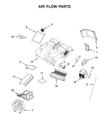 Air flow parts