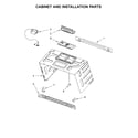 Whirlpool WMH73521CS5 cabinet and installation parts diagram
