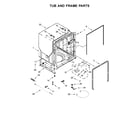 Ikea IDT830SAGS0 tub and frame parts diagram