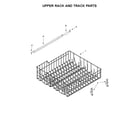 Ikea IDT830SAGS0 upper rack and track parts diagram