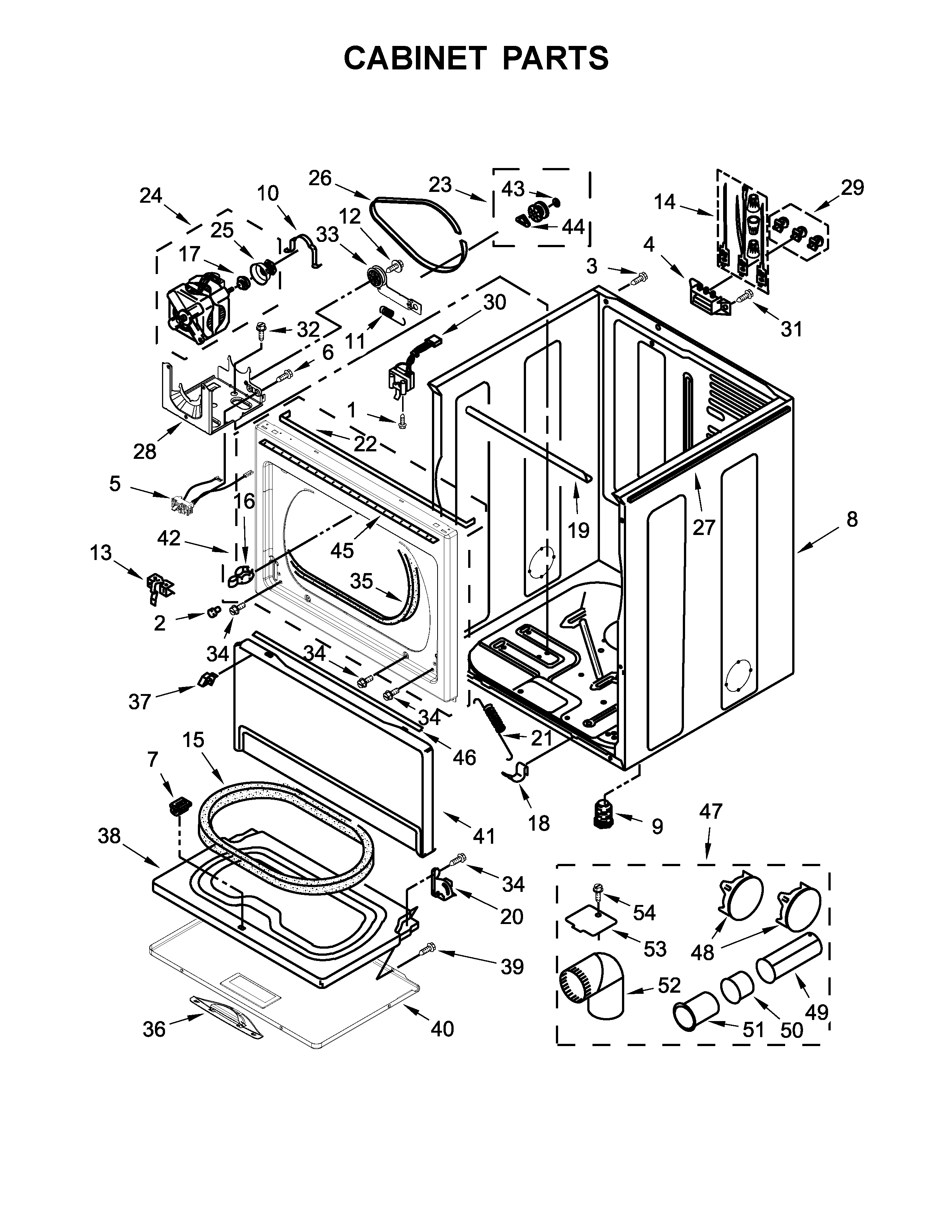 Cabinet parts