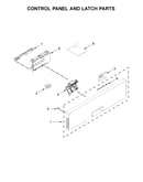Control panel and latch parts