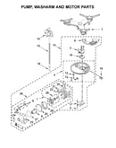 Pump, washarm and motor parts