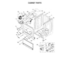 Whirlpool WGD7500GW0 cabinet parts diagram