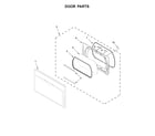 Whirlpool WGD7500GW0 door parts diagram