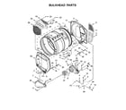 Whirlpool WGD7500GW0 bulkhead parts diagram